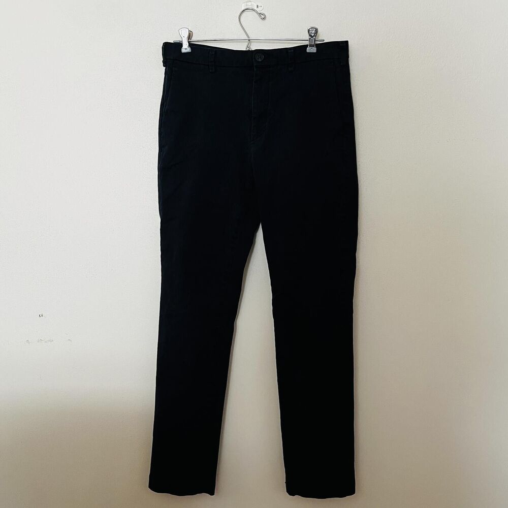 UniQlo Vintage Navy Blue  Trousers High Rise Thick Texture Dress Pants size30